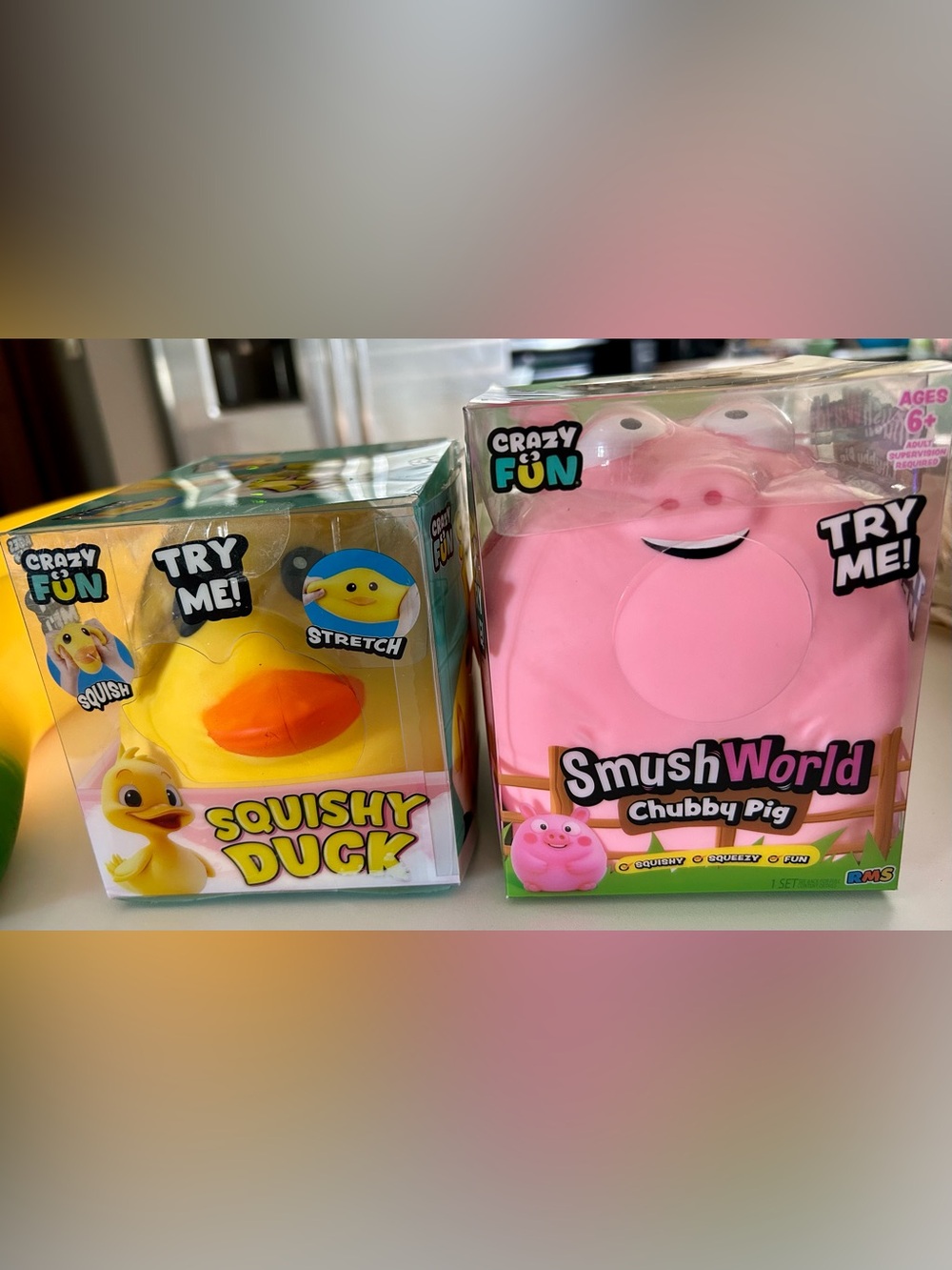 Smush world chubby pig and squishy duck bundle NEW